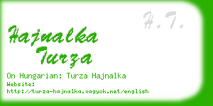 hajnalka turza business card